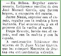 Cronica  Morenito. Bilbao. 4-1925